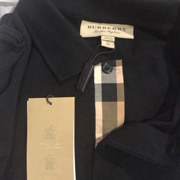 Burberry Oxford Cotton Pique Polo NWT - Picture 3 of 6
